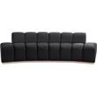 Meridian Furniture Jace Black Velvet Sofa