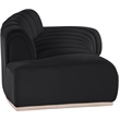Meridian Furniture Jace Black Velvet Sofa