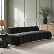 Meridian Furniture Jace Black Velvet Sofa