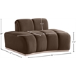Meridian Furniture Jace Brown Velvet Chair