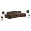 Meridian Furniture Jace Brown Velvet Sofa