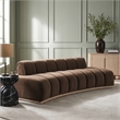 Meridian Furniture Jace Brown Velvet Sofa