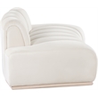 Meridian Furniture Jace Cream Velvet Loveseat