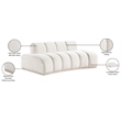 Meridian Furniture Jace Cream Velvet Loveseat