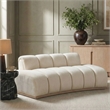 Meridian Furniture Jace Cream Velvet Loveseat