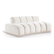 Meridian Furniture Jace Cream Velvet Loveseat