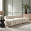 Meridian Furniture Jace Cream Velvet Sofa