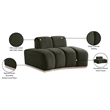 Meridian Furniture Jace Green Velvet Chair
