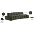 Meridian Furniture Jace Green Velvet Sofa