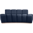Meridian Furniture Jace Navy Velvet Loveseat