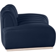 Meridian Furniture Jace Navy Velvet Loveseat