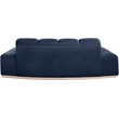 Meridian Furniture Jace Navy Velvet Loveseat