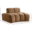 Meridian Furniture Jace Saddle Velvet Chair