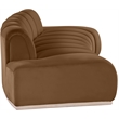 Meridian Furniture Jace Saddle Velvet Sofa