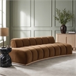 Meridian Furniture Jace Saddle Velvet Sofa