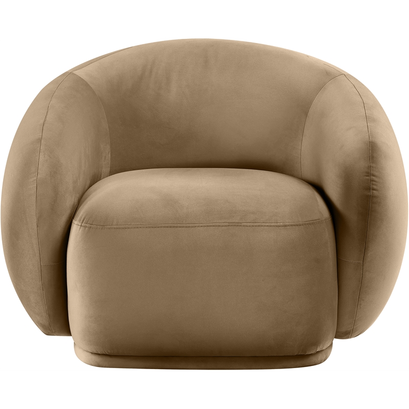 Meridian Furniture Emery Beige Velvet Chair