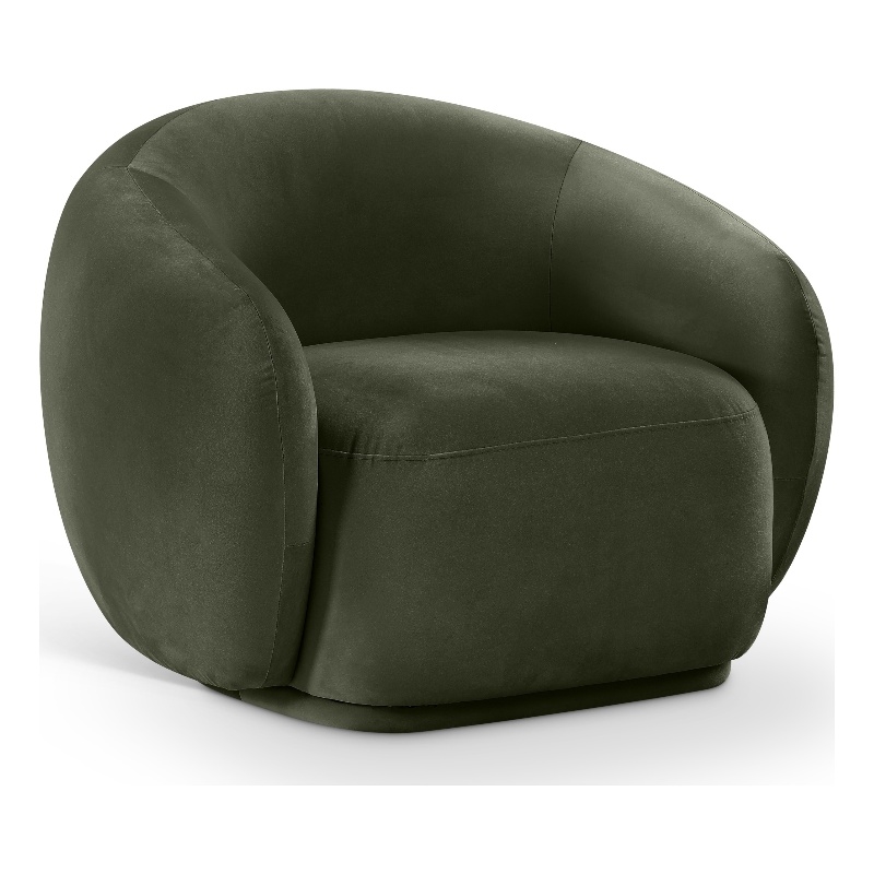 Meridian Furniture Emery Green Velvet Chair