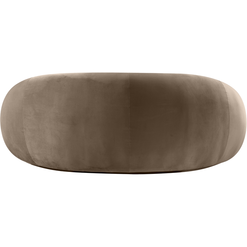 Meridian Furniture Emery Taupe Velvet Loveseat