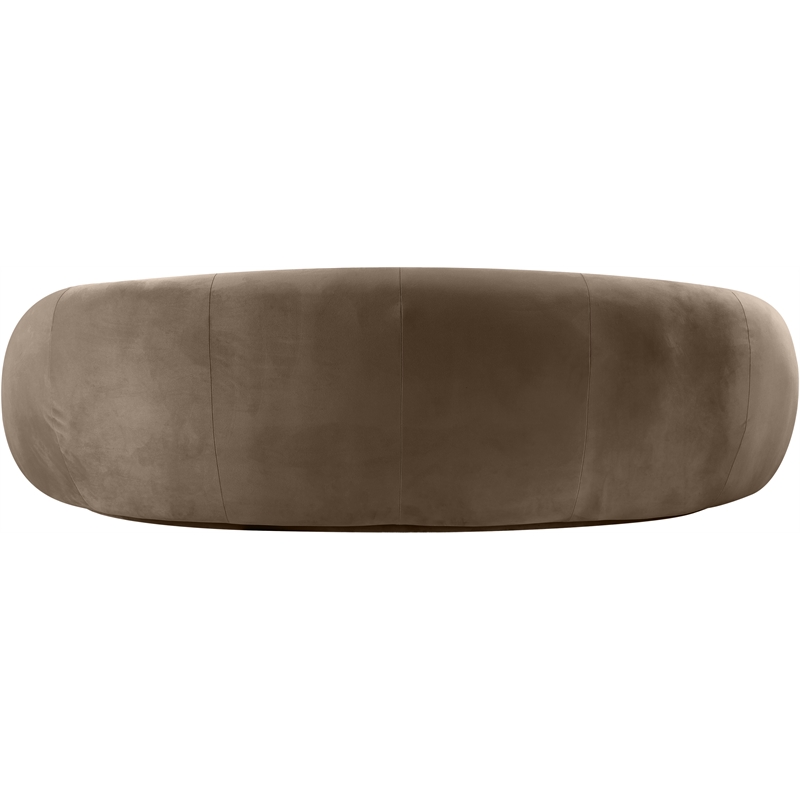 Meridian Furniture Emery Taupe Velvet Sofa
