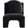 Meridian Furniture Sigma Black Velvet Accent Chair