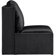 Meridian Furniture Sigma Black Velvet Accent Chair