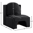 Meridian Furniture Sigma Black Velvet Accent Chair