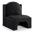 Meridian Furniture Sigma Black Velvet Accent Chair