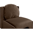 Meridian Furniture Sigma Brown Velvet Accent Chair