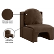 Meridian Furniture Sigma Brown Velvet Accent Chair