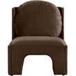 Meridian Furniture Sigma Brown Velvet Accent Chair