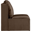 Meridian Furniture Sigma Brown Velvet Accent Chair