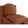 Meridian Furniture Sigma Cognac Velvet Accent Chair