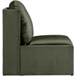 Meridian Furniture Sigma Green Velvet Accent Chair