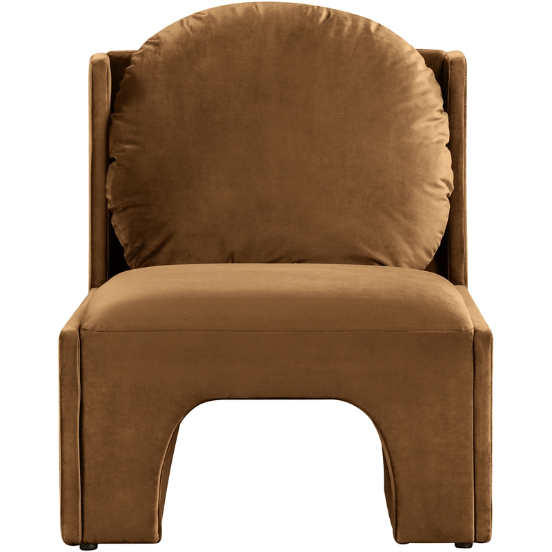 Meridian Furniture Sigma Saddle Velvet Accent Chair