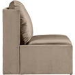 Meridian Furniture Sigma Taupe Velvet Accent Chair