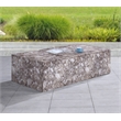 Meridian Furniture Piazza Brown Concrete Indoor/Outdoor Coffee Table