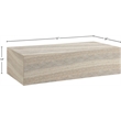 Meridian Furniture Piazza Travertine Finish Concrete Indoor/Outdoor Coffee Table