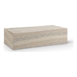Meridian Furniture Piazza Travertine Finish Concrete Indoor/Outdoor Coffee Table