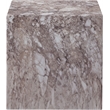 Meridian Furniture Piazza Brown Marble Finish Concrete Indoor/Outdoor End Table