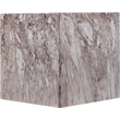 Meridian Furniture Piazza Brown Marble Finish Concrete Indoor/Outdoor End Table