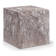 Meridian Furniture Piazza Brown Marble Finish Concrete Indoor/Outdoor End Table