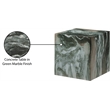Meridian Furniture Piazza Green Marble Finish Concrete Indoor/Outdoor End Table