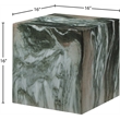 Meridian Furniture Piazza Green Marble Finish Concrete Indoor/Outdoor End Table