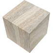 Meridian Furniture Piazza Travertine Finish Concrete Indoor/Outdoor End Table