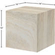 Meridian Furniture Piazza Travertine Finish Concrete Indoor/Outdoor End Table