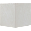 Meridian Furniture Off White Marble Finish Concrete Indoor/Outdoor End Table