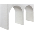 Meridian Furniture Faenza White Marble Finish Console Table