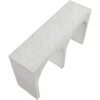 Meridian Furniture Faenza White Marble Finish Console Table