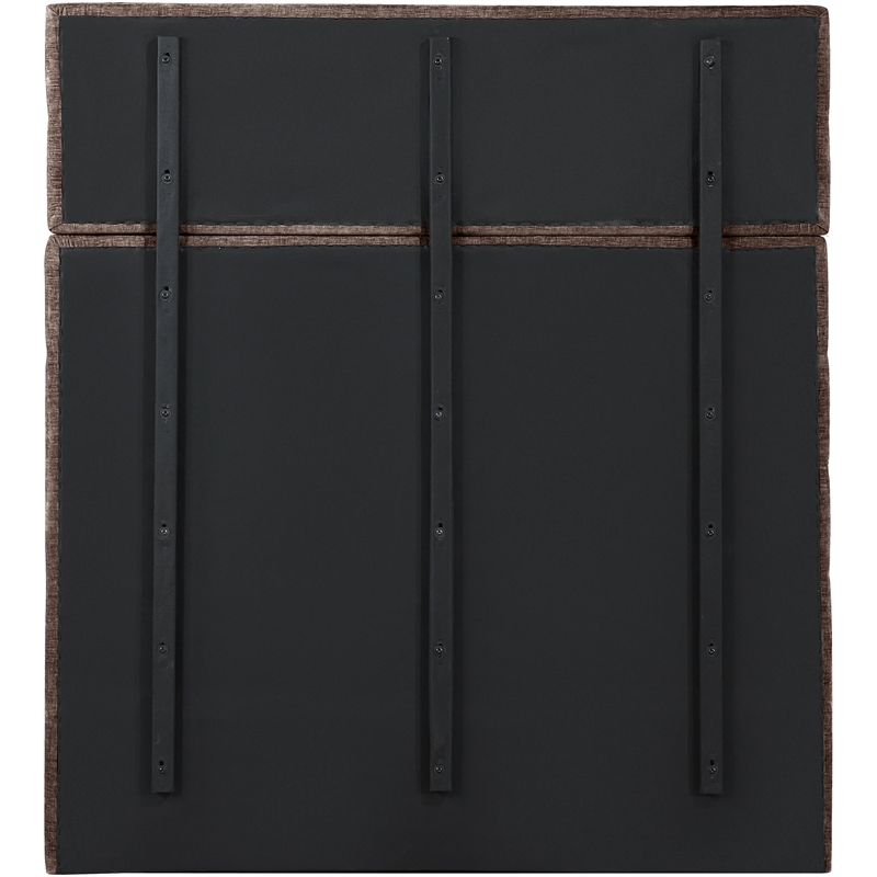 Meridian Furniture Adam Brown Chenille Fabric Full Bed
