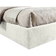 Meridian Furniture Adam Cream Chenille Fabric Full Bed